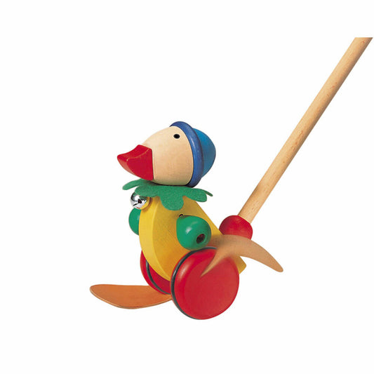 Selecta Spielzeug Pedella Schiebefigur, Schiebe Figur, Kleinkindspiel, Kleinkindspielzeug, Holz, 14 cm, 62032