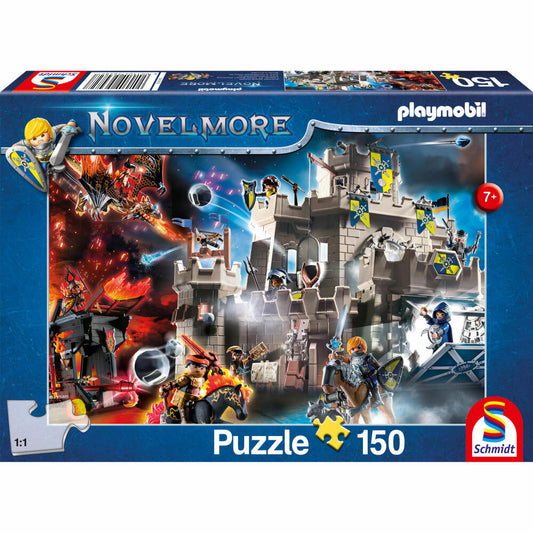 Schmidt Spiele Playmobil Novelmore Die Burg von Novelmore, Puzzle, Kinderpuzzle, 150 Teile, 56482