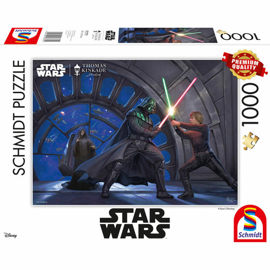 Schmidt Spiele Lucas Film Star Wars A Son's Destiny, Thomas Kinkade Studios, Erwachsenenpuzzle, Premium, 1000 Teile, 57375