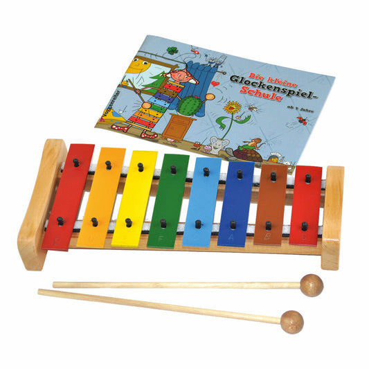 Voggenreiter Voggy Das Bunte Glockenspiel-Set, Xylophon, Glocken Spiel, Kinderxylophon, Kinder, Instrument, Klangspielzeug, Holz, ab 4 Jahre, 539