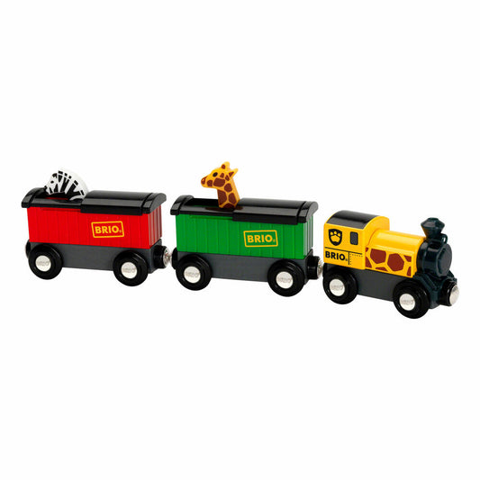 BRIO Safari-Zug, 3-tlg., Zubehör für die Holzeisenbahn, Eisenbahn, Holzspielzeug, Holz Spielzeug, 33722