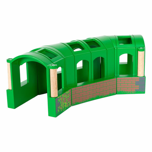 BRIO Flexibler Tunnel, 3-tlg., Zubehör für die Holzeisenbahn, Eisenbahn, Holzspielzeug, Holz Spielzeug, 33709