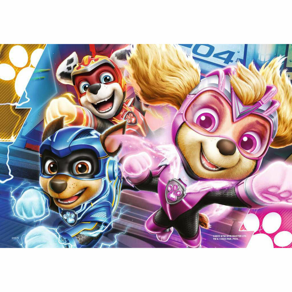 Ravensburger Kinderpuzzle Paw Patrol: The Mighty Movie, Kinder Puzzle, 2 x 12 Teile, ab 3 Jahren, 05721