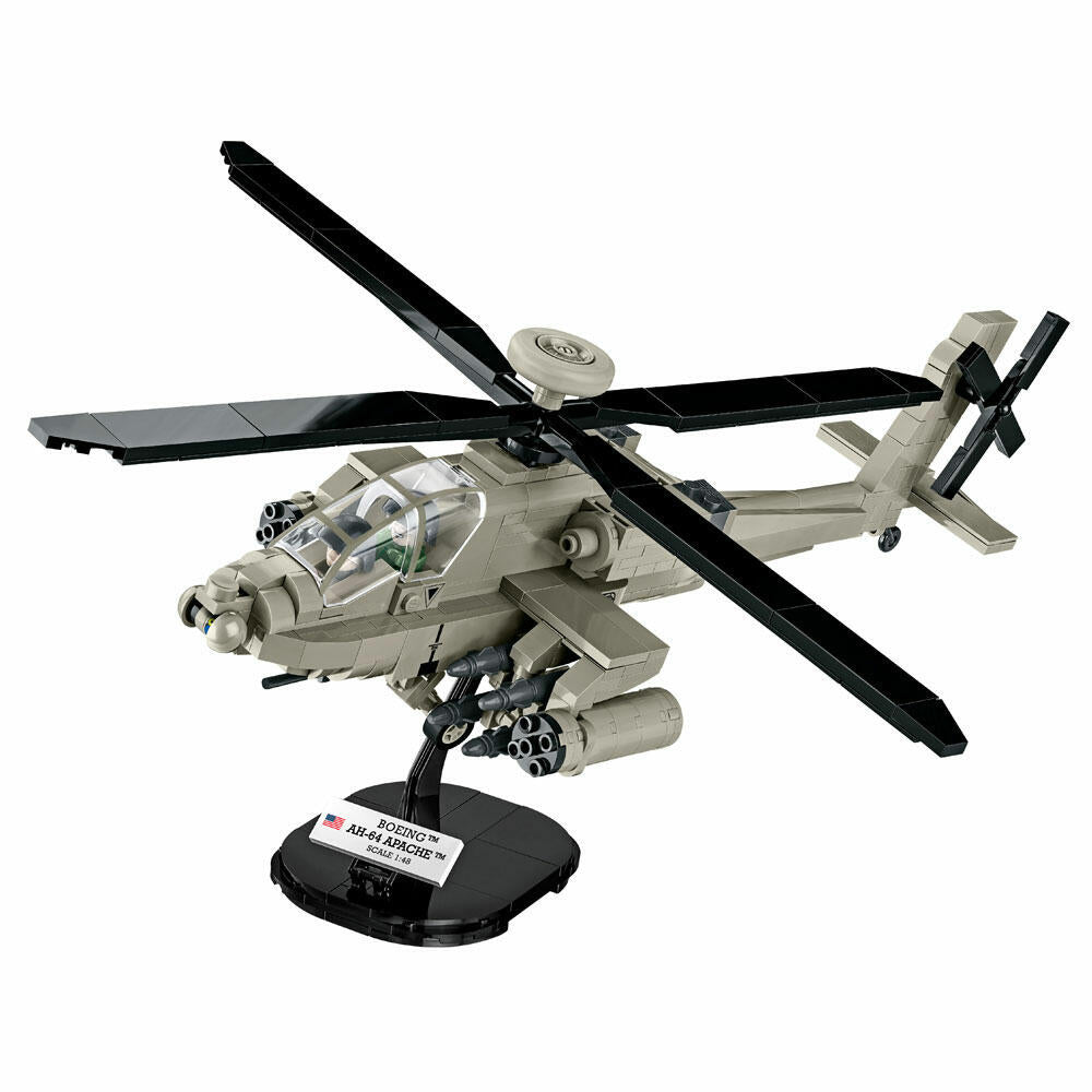 COBI Armed Forces AH-64 APACHE 1:35, Kampfhubschrauber, Flugzeug, Konstruktionsbausteine, Spielzeug, Kunststoff, 510 Teile, 5808