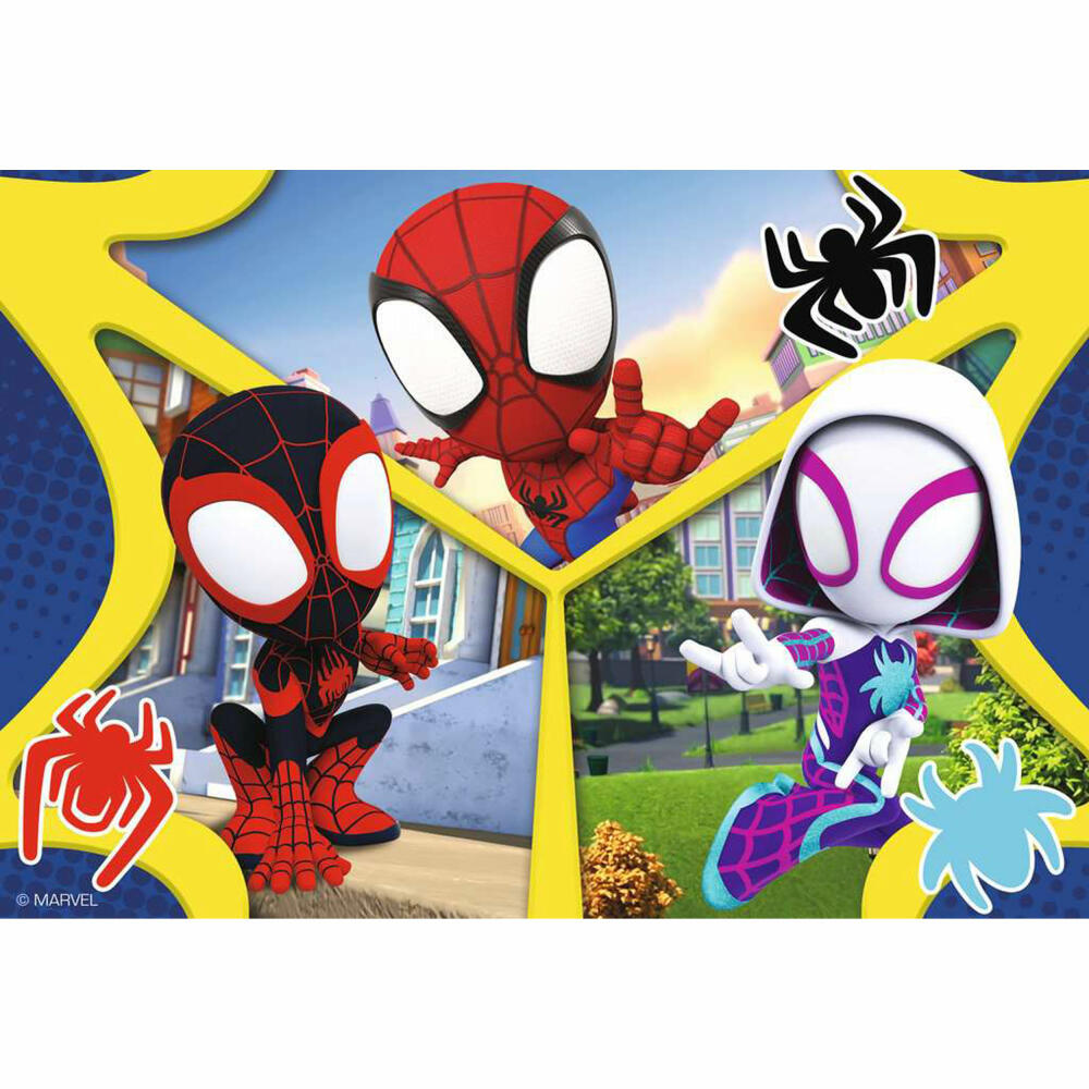 Ravensburger Kinderpuzzle Spidey und seine Super-Freunde, Kinder Puzzle, 2 x 24 Teile, ab 4 Jahren, 05729