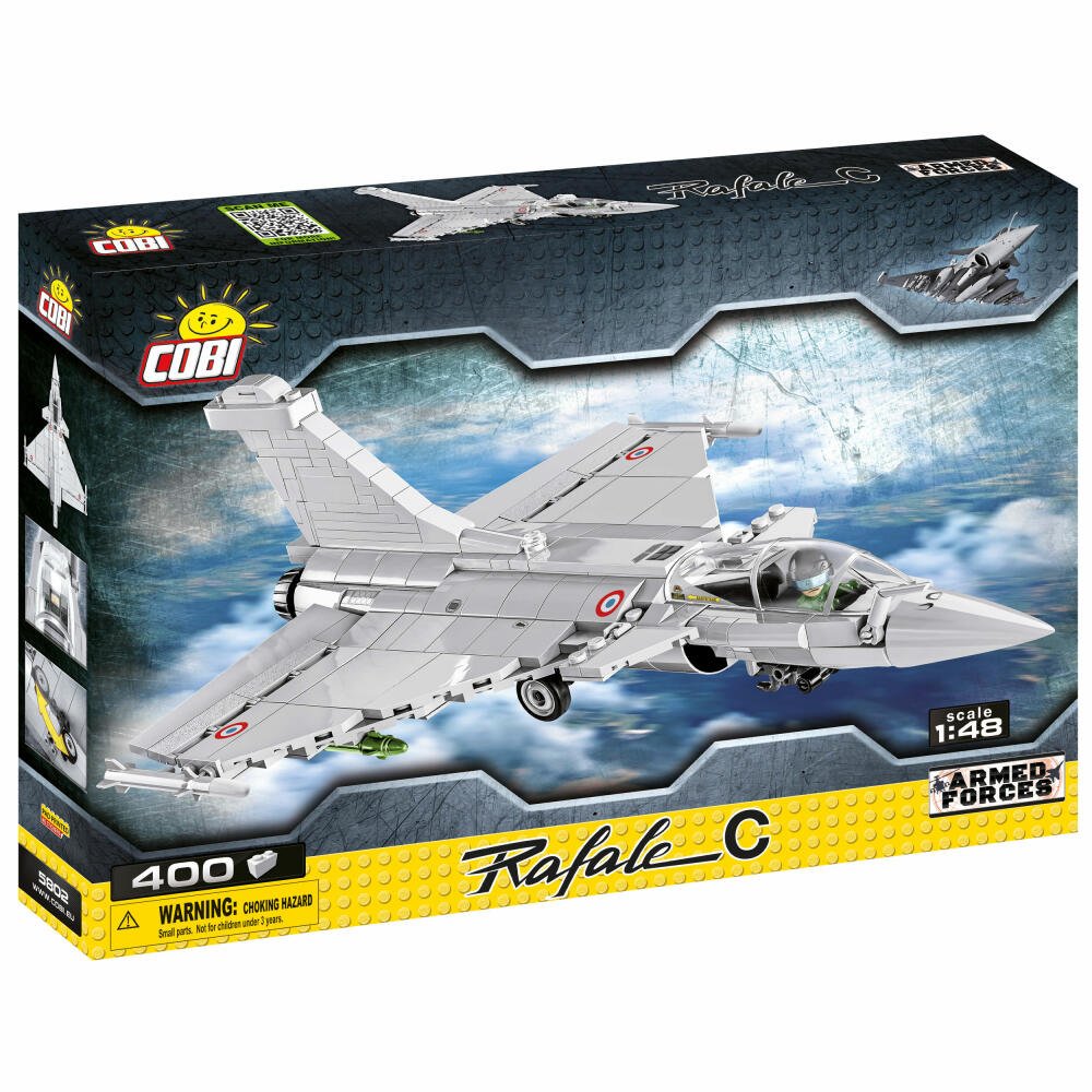 COBI Armed Forces Rafale C Kampfjet, Flugzeug, Konstruktionsbausteine, Spielzeug, 400 Teile, 5802