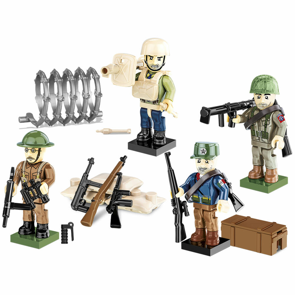 COBI Klemmbausteinset COH 3 Figuren und Zubehör, Company of Hereos 3, Spielfiguren, Spielzeug, Kunststoff, 60 Teile, 3041