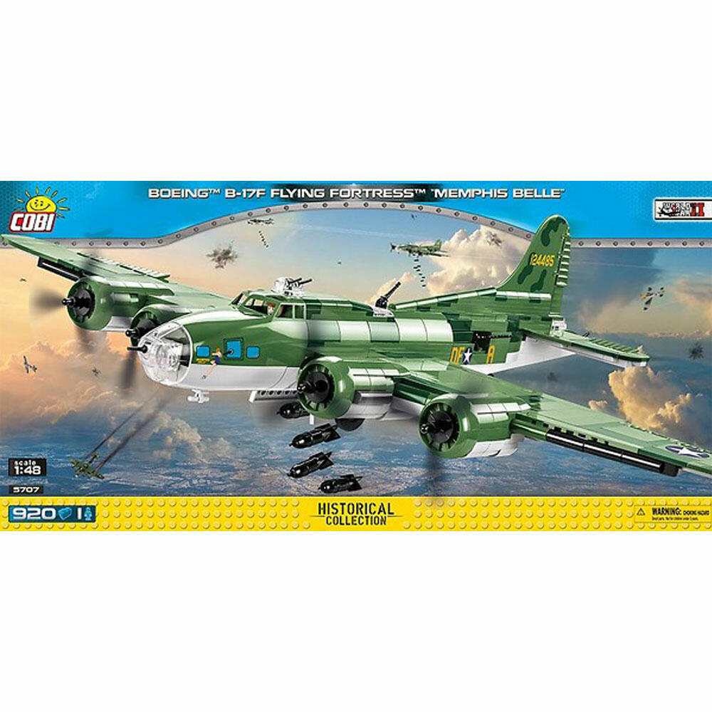 COBI World War 2 Boeing B-17F Flying Fortress Memphis Belle, Militär, Soldaten, Kriegsflugzeug, Spielzeug, Konstruktionsbausteine, Kunststoff, 920 Teile, 5707