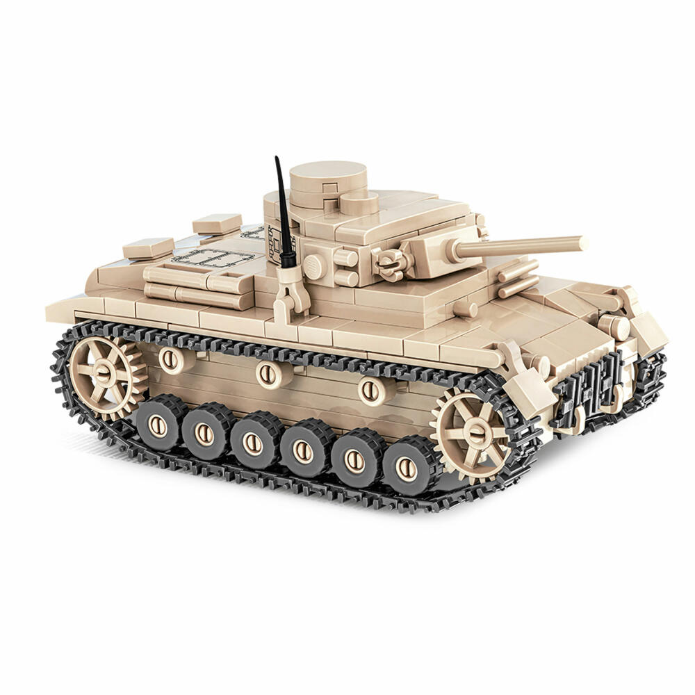 COBI Klemmbausteinset Panzer III Ausf. J, World War 2 Historical Collection, Panzer, Spielfiguren, Klemmbausteine, Kunststoff, 292 Teile, 2712