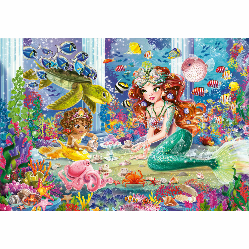 Ravensburger Puzzle Zauberhafte Meerjungfrauen, Kinderpuzzle, Legespiel, Kinderspiel, 2 x 24 Teile, 05147