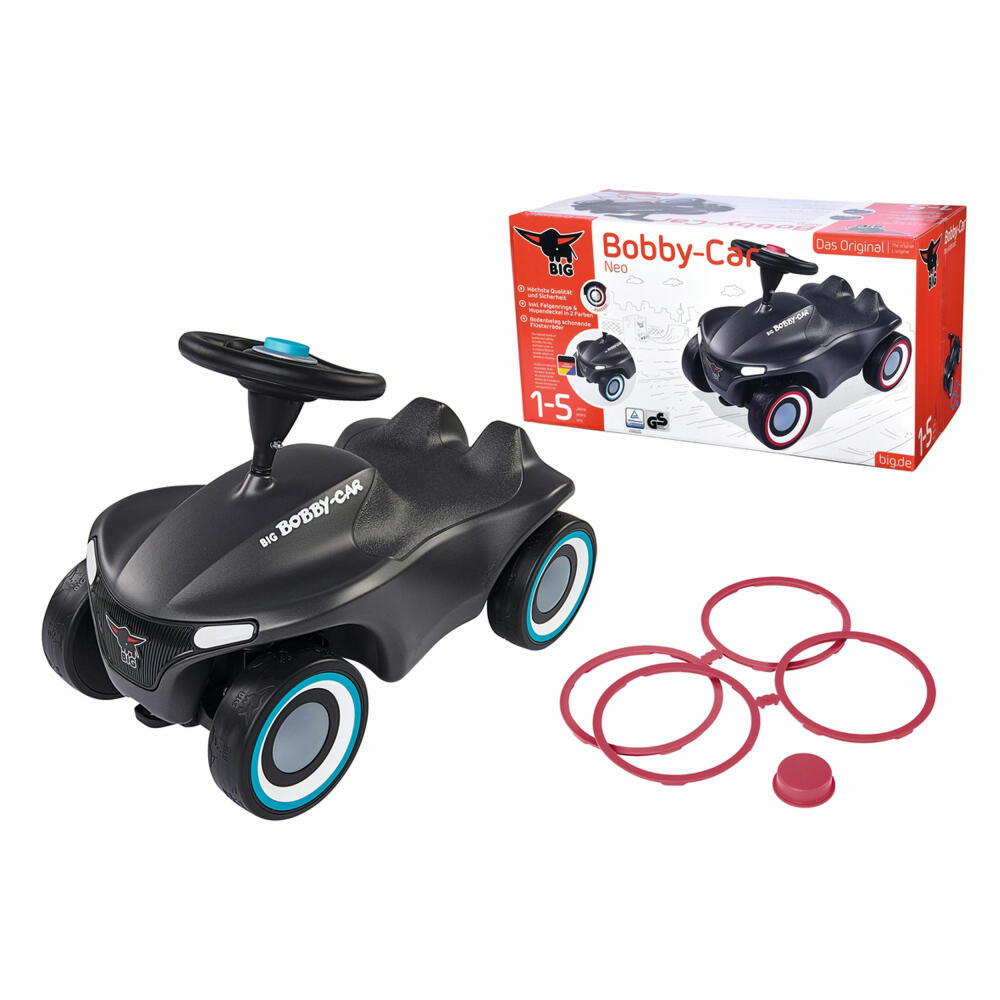 BIG Bobby-Car-Neo, Bobbycar, Rutschauto, Rutschfahrzeug, Kinder Auto, Spielzeug, Anthrazit, 800056243