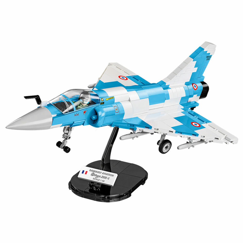 COBI Armed Forces Mirage 2000-5 Kampfjet, Flugzeug, Konstruktionsbausteine, Spielzeug, 400 Teile, 5801