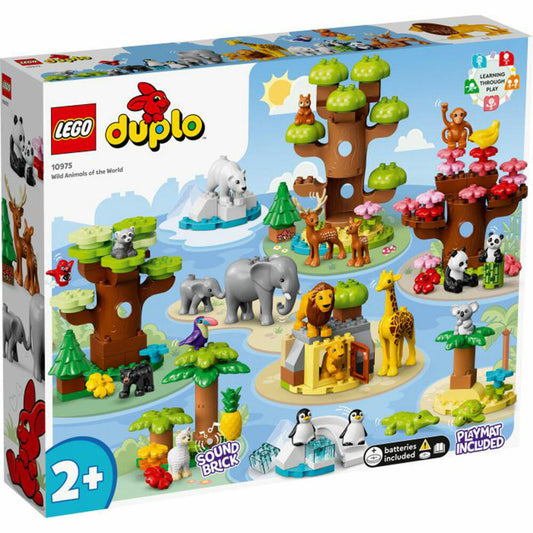 LEGO DUPLO Wilde Tiere der Welt, Konstruktionsspielzeug, Bausteine, 142 Teile, ab 2 Jahre, 10975