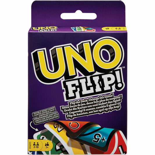 MATTEL GAMES Mattel UNO Flip Side, Kartenspiel, Karten Spiel, Gesellschaftsspiel, Familienspiel, ab 7 Jahre, GDR44