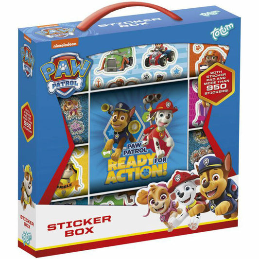 Totum Paw Patrol Sticker Box, Klebebilder, Bastelmaterial, Basteln, ab 3 Jahre, 720220