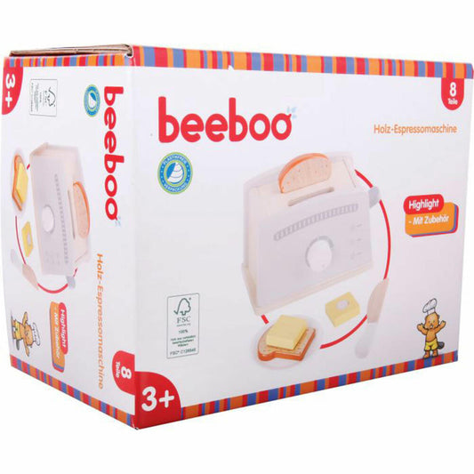 Beeboo Kitchen Holz Toaster mit Zubehör, 7-teilig