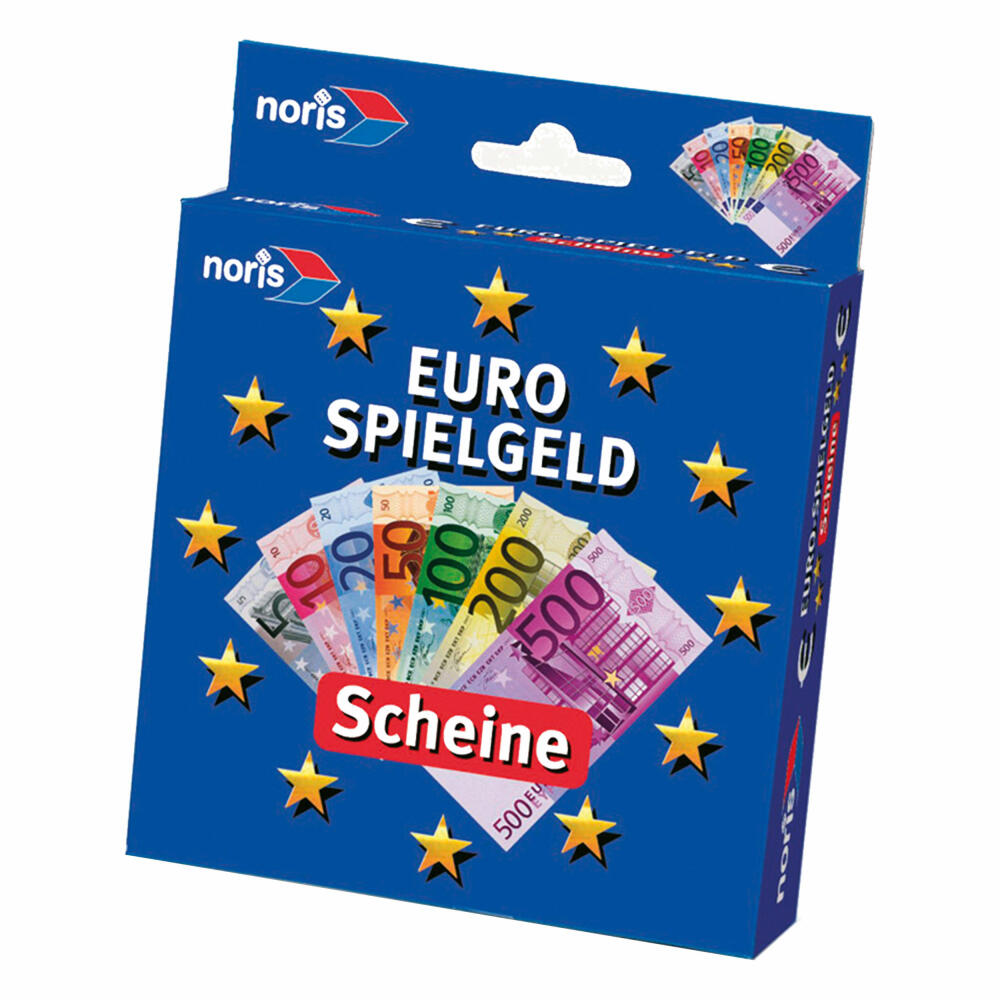 Noris Euro Spielgeld Scheine, Euroscheine, Geldscheine, Spiel Geld, Euros, Kinder, Spielzeug, 606521013