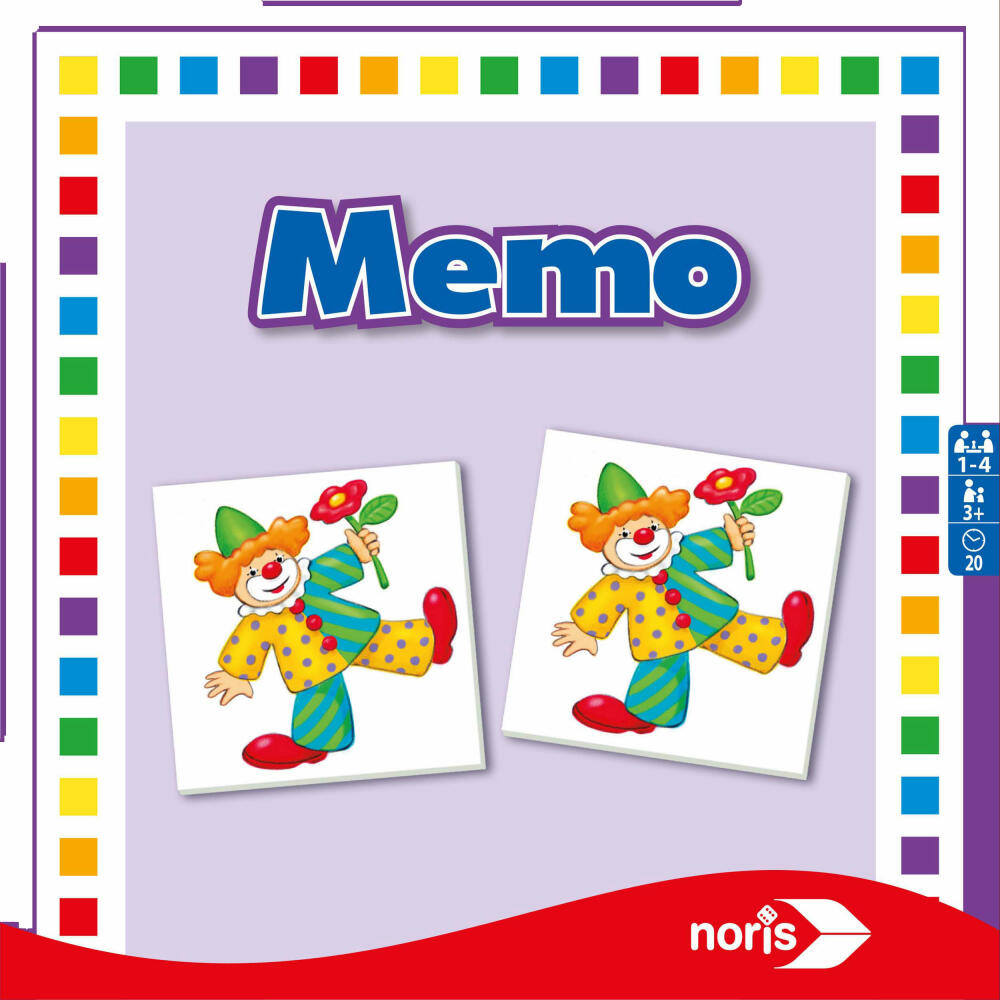 Noris Memo, Gedächtnisspiel, Suchspiel, Lernspiel, Kinder, Spiel, Spielzeug, 608985665