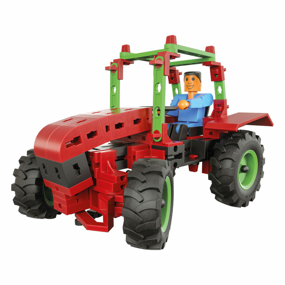 fischertechnik Advanced Tractors, 130-tlg., Kinder Baukasten, Motorikspielzeug, Bau Konstruktionsspielzeug, 544617