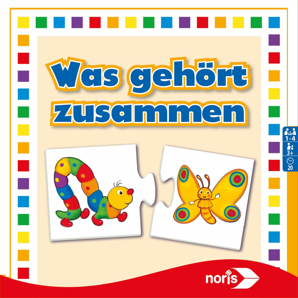 Noris Was gehört zusammen, Puzzlespiel, Lernspiel, Legespiel, Kinder, Spiel, 608985662