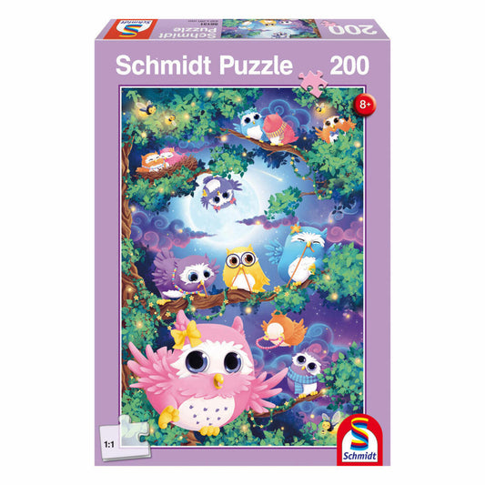 Schmidt Spiele Im Eulenwald, Kinderpuzzle, Standard 200 Teile, Puzzle, 56131