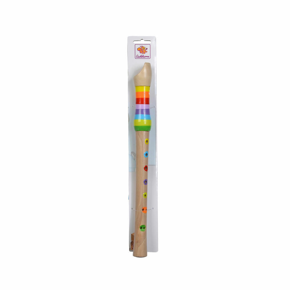 Eichhorn Musik Holzflöte, Flöte, Kinderflöte, Blockflöte, Kinder, Instrument, Holz, 32 cm, 100003481