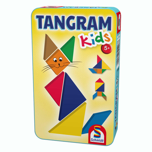 Schmidt Spiele Tangram Kids, Legespiel mit Holzteilen, Gesellschaftsspiel, Für 1 Spieler, Ab 5 Jahren, 51406