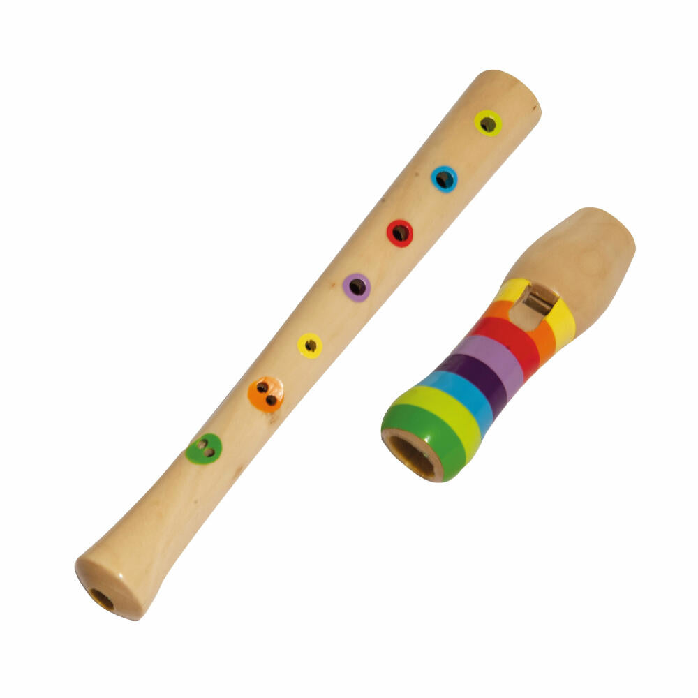 Eichhorn Musik Holzflöte, Flöte, Kinderflöte, Blockflöte, Kinder, Instrument, Holz, 32 cm, 100003481