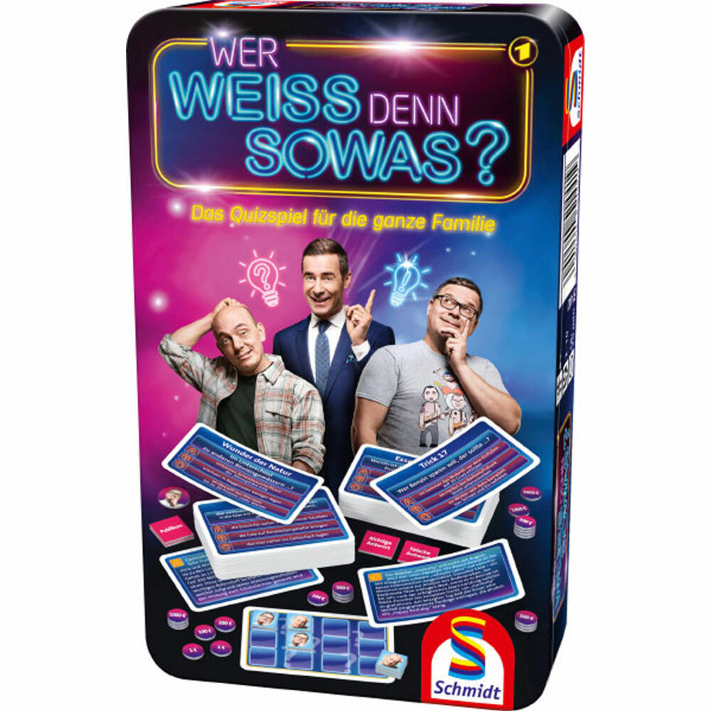 Schmidt Spiele Wer weiss denn sowas? Die Reisevariante, Bring-Mich-Mit Spiel, Quizspiel, Reisespiel, 51441