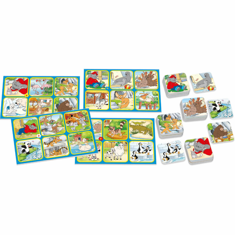 Schmidt Spiele Benjamin Blümchen Zoo Lotto, Bring-Mich-Mit Spiel, Kinderspiel, Reisespiel, 51447