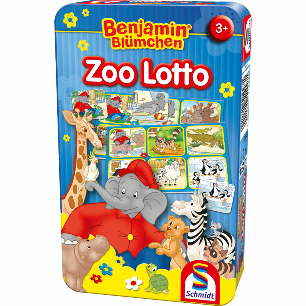 Schmidt Spiele Benjamin Blümchen Zoo Lotto, Bring-Mich-Mit Spiel, Kinderspiel, Reisespiel, 51447