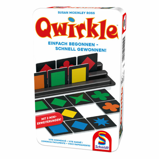 Schmidt Spiele Qwirkle, Familienspiel, Brettspiel, Strategiespiel, 2 bis 4 Spieler, 51410