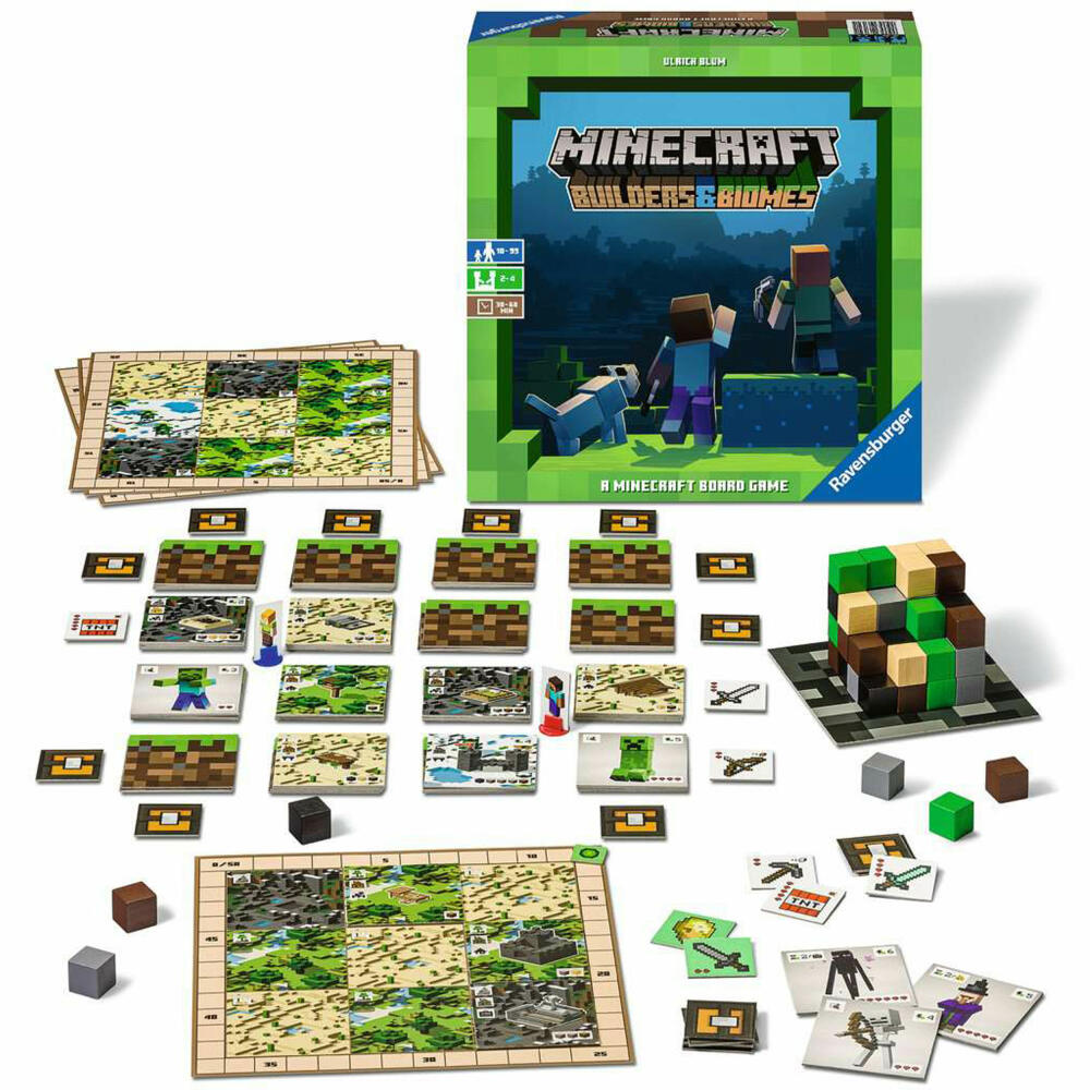 Ravensburger Spiel Minecraft Builders & Biomes, für Kinder ab 10 Jahren, 26132