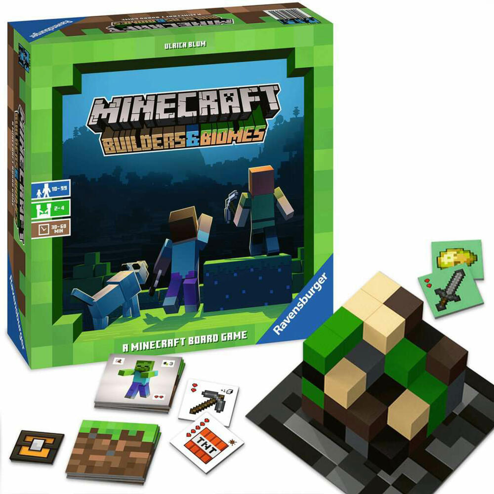 Ravensburger Spiel Minecraft Builders & Biomes, für Kinder ab 10 Jahren, 26132