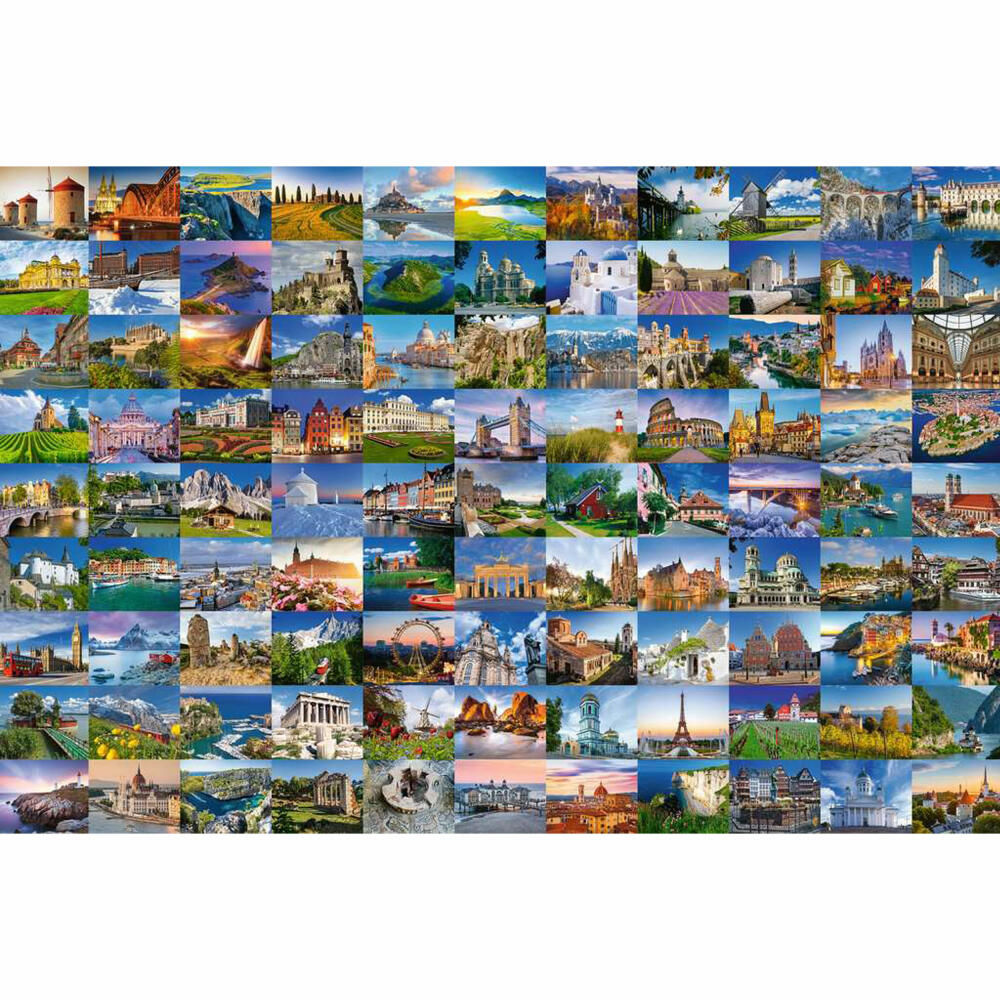 Ravensburger Puzzle 99 Beautiful Places in Europe, Erwachsenenpuzzle, 3000 Teile, 17080