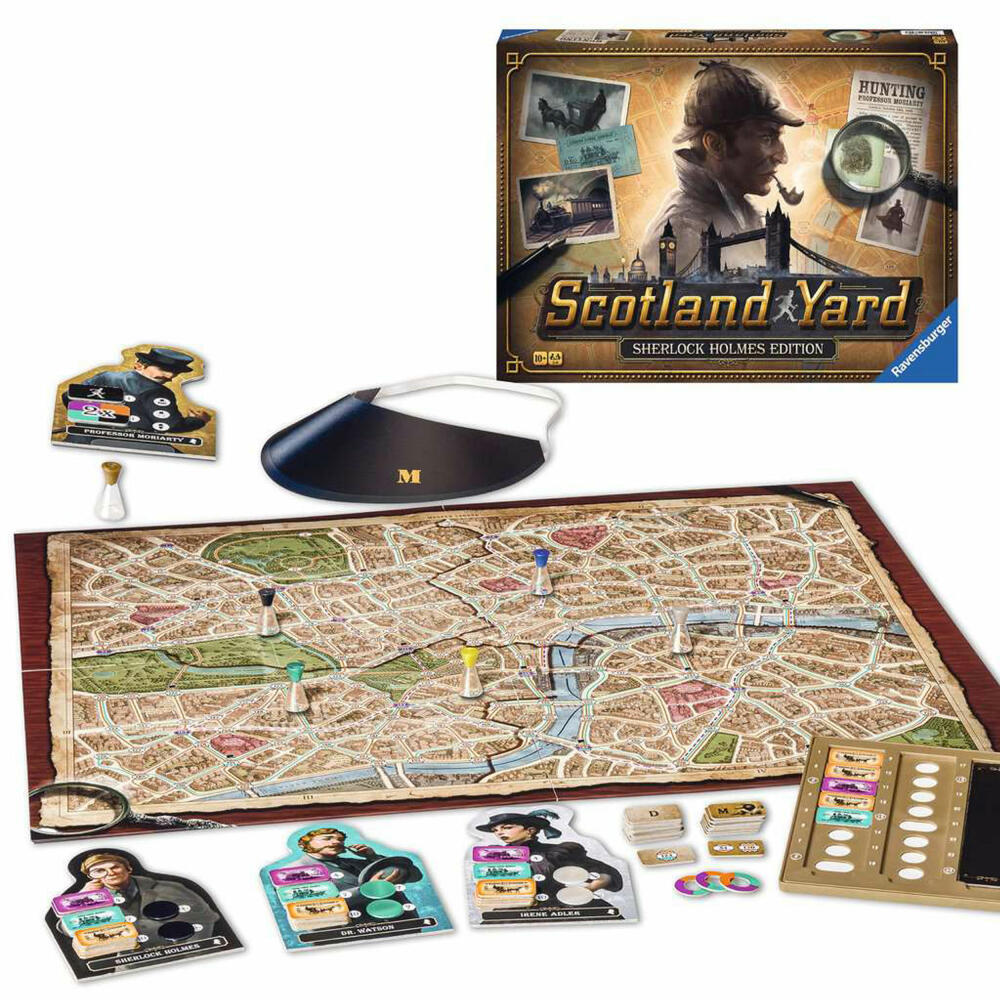 Ravensburger Spiel Scotland Yard - Sherlock Holmes Edition, für Kinder ab 10 Jahren, 27344