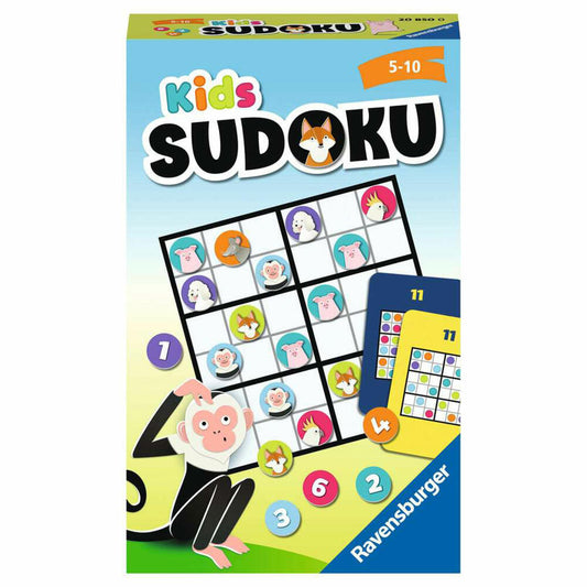Ravensburger Reisespiel Kids Sudoku, für Kinder ab 5 Jahren, 20850