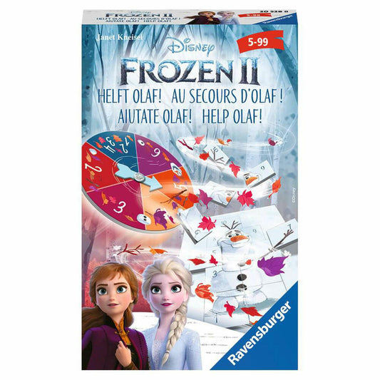 Ravensburger Reisespiel Disney Frozen 2 Helft Olaf!, für Kinder ab 5 Jahren, 20528