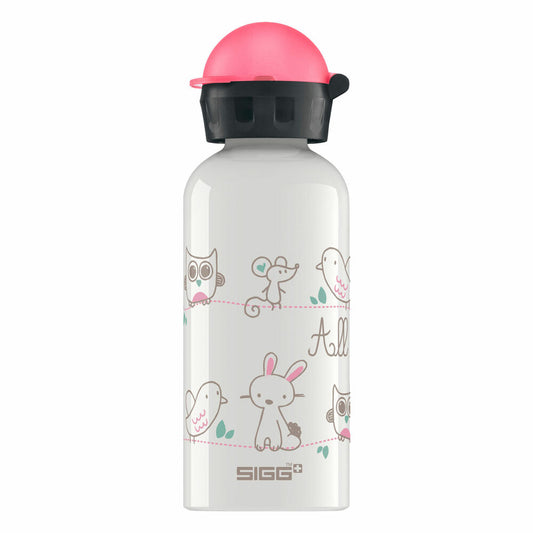 SIGG All My Friends Trinkflasche, Flasche, Fahrradflasche, Kindertrinkflasche, Wasserbehälter, Sportflasche, Aluminium, 400 ml, 8625.80