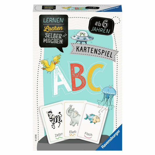 Ravensburger Lernspiel Lernen Lachen Selbermachen: Kartenspiel ABC, 80347