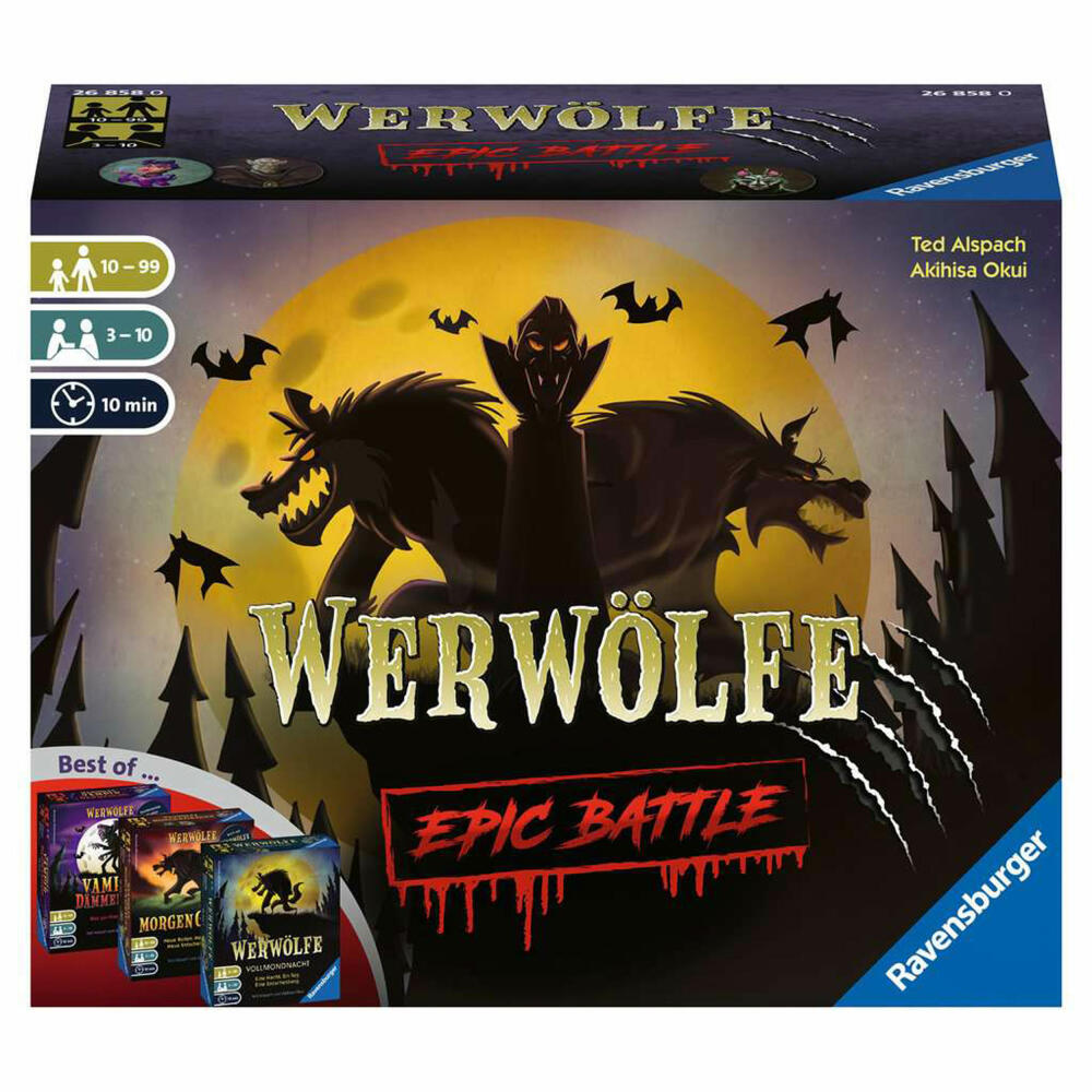 Ravensburger Spiel Werwölfe Epic Battle, für Kinder ab 10 Jahren, 26858