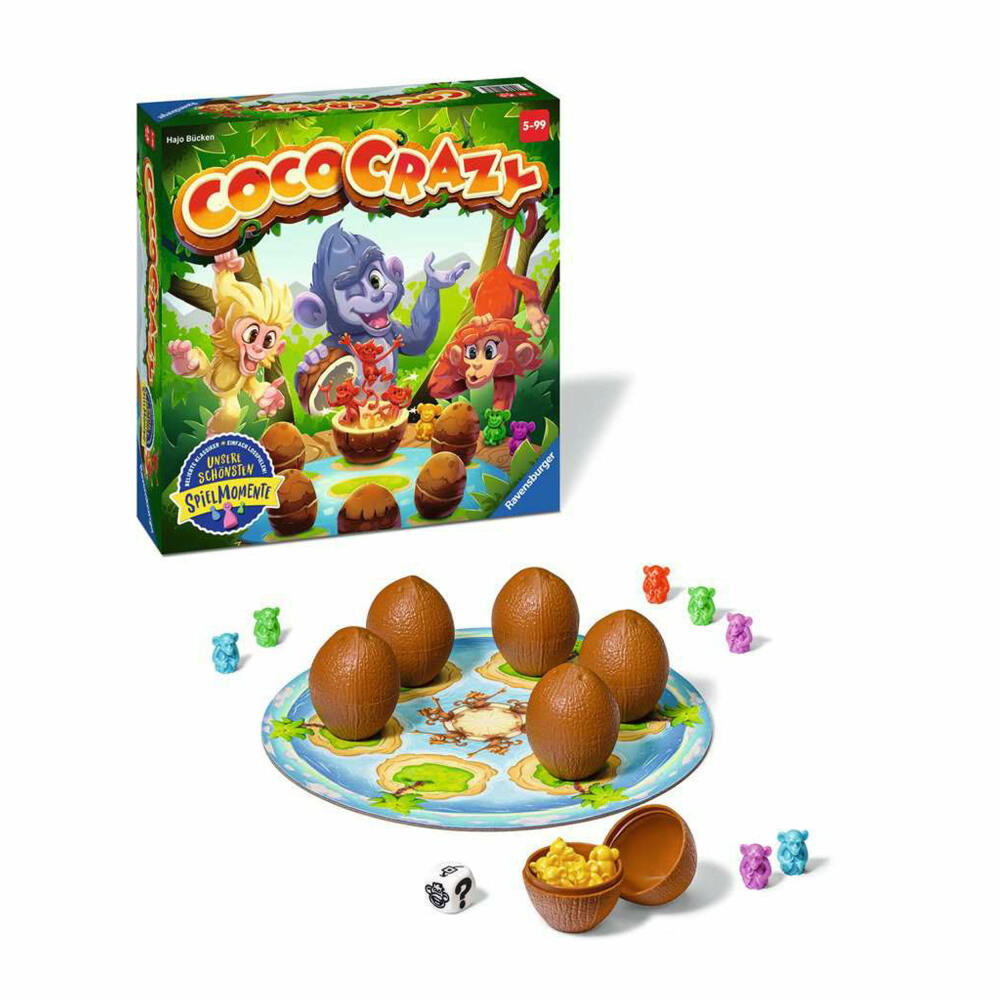 Ravensburger Spiel Coco Crazy, für Kinder ab 5 Jahren, 20897