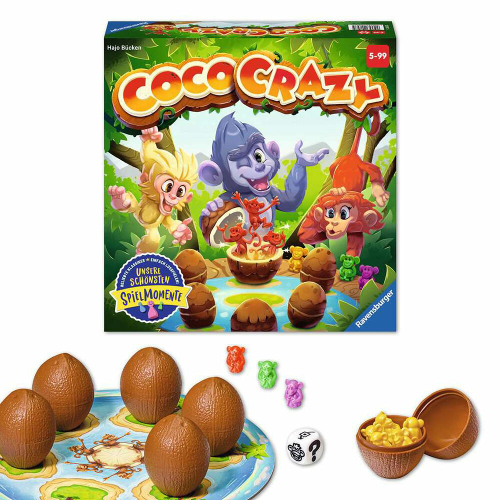 Ravensburger Spiel Coco Crazy, für Kinder ab 5 Jahren, 20897