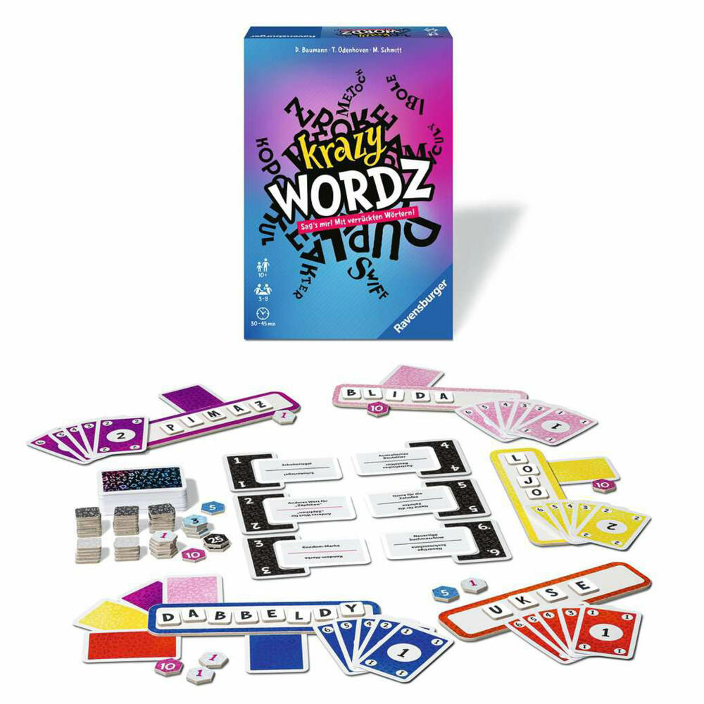 Ravensburger Spiel Krazy Wordz, für Kinder ab 10 Jahren, 26837