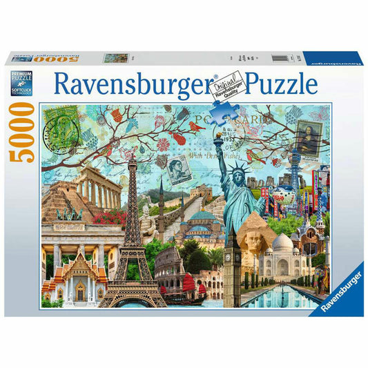 Ravensburger Puzzle Big City Collage, Erwachsenenpuzzle, 5000 Teile, 17118