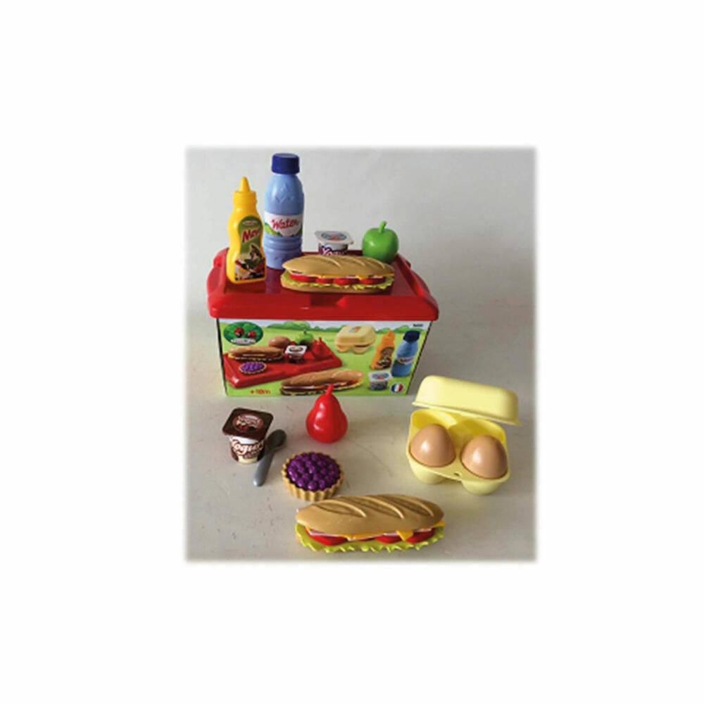 Ecoiffier Sandwich Box, Baguette, Lebensmittel, Essen, Kinder, Spielzeug, Zubehör, 25-tlg., 7600002630