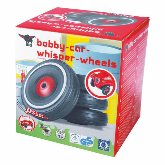 BIG Bobby-Car Whisper Wheels, Kinderfahrzeug, Kinderauto, Spielzeug, Kunststoff, 16.3 cm, 800001260