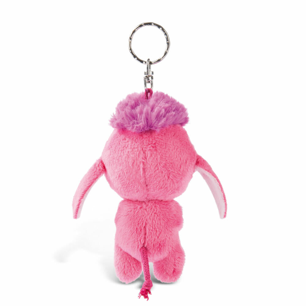 NICI Glubschis Schlüsselanhänger Pudel Mookie, Schlenker, Plüsch, Polyester, Pink, 9 cm, 45549