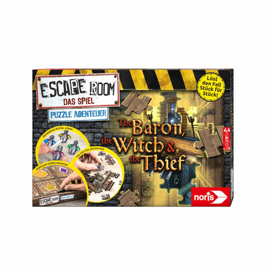 Noris Escape Room Das Spiel Puzzle Abenteuer 2 The Baron, The Witch & The Thief, Rätsel, Gesellschaftsspiel, ab 14 Jahren, 606101976