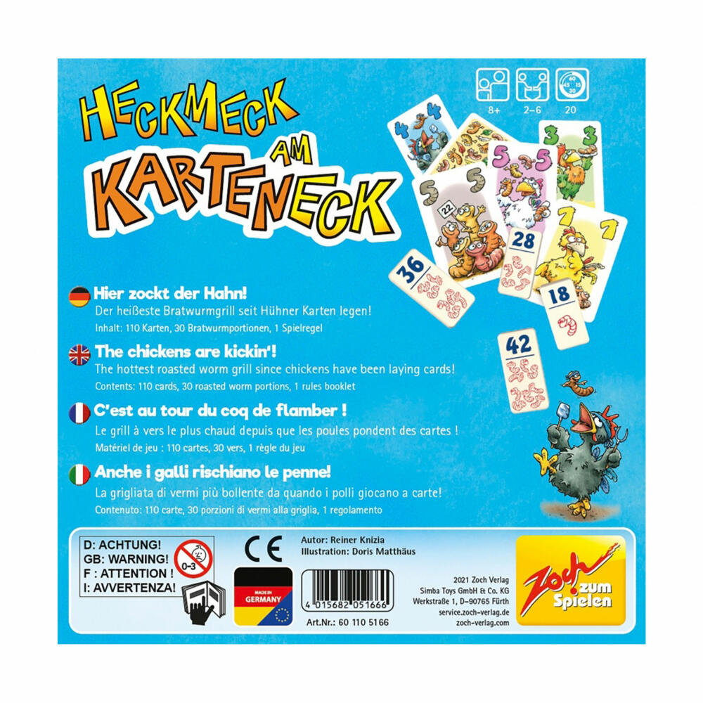 Zoch Heckmeck am Karteneck, Kartenspiel, Gesellschaftsspiel, Familienspiel, ab 10 Jahren, 601105166